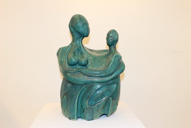 Untitled pottery sculpture by Anne Bullock at Wenaha Gallery