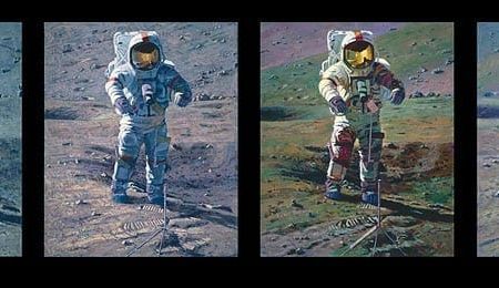Apollo Moonscape: An Explorer Artist's Vision canvas