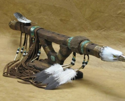 Handcarved Eagle Flute by Wenaha Guest Artist Roger McGee.