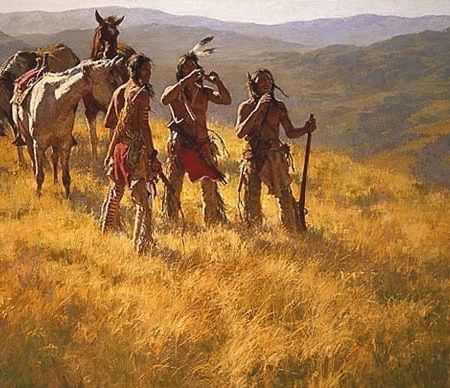 Dust of Many Pony Soldiers/The Warrior - Howard Terpning