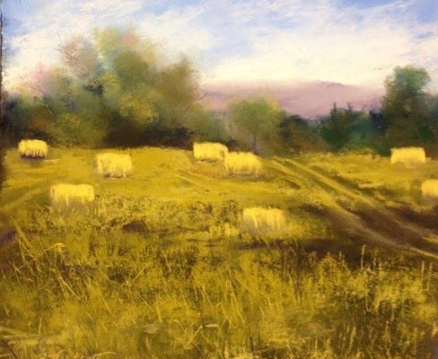 Summer Fields, original pastel painting by Wenaha Gallery artist Bonnie Griffith