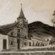 colombia church charcoal drawing Jordan Henderson Wenaha Gallery