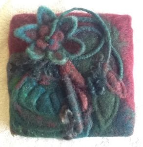 textured felt layered wool square linnea keatts
