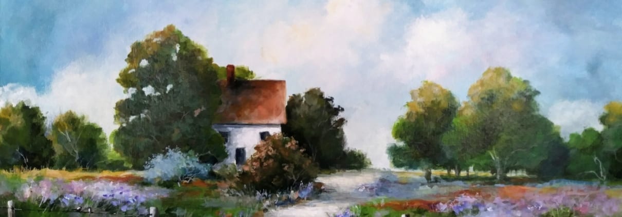 country landscape acrylic painting becky melcher
