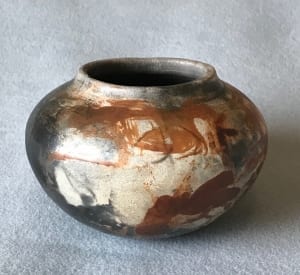 pottery pot abstract glaze teacher dennis zupan artist
