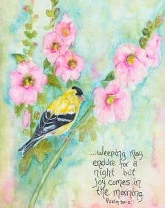 Morning joy bird bible promises Psalms Shawna Wright