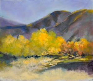 pastel landscape canyon mountains edna bjorge art