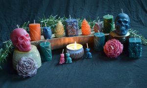 candles beeswax glow flame colorful calming