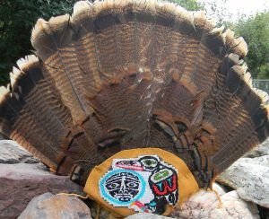 beadwork leather feathers haida indigenous art raven