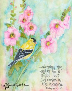 joy morning songbird shawna write scripture
