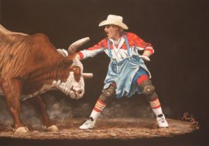 bullfighter rodeo clown rowdy barry art